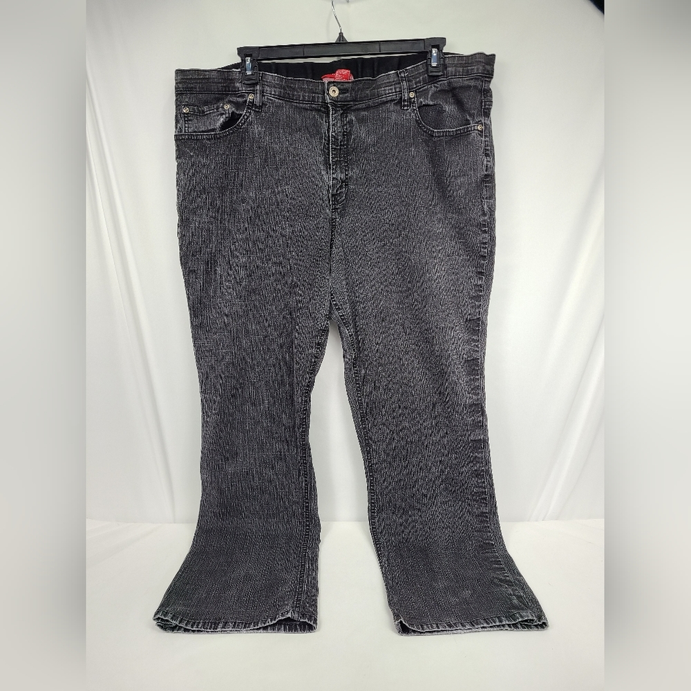 Westport Straight Leg Jeans Womens Size 24W Embroidered Mid Rise Medium Wash